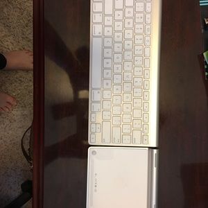 Apple wireless keyboard and track pad